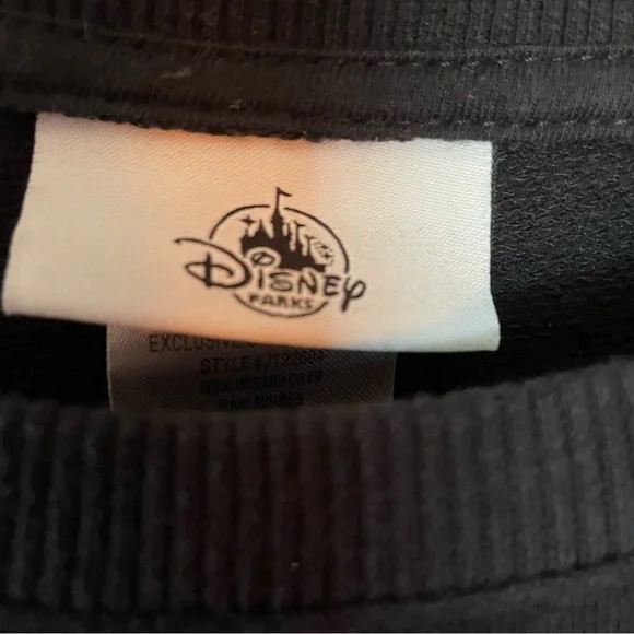 Walt Disney World Sequined Mickey Lightweight Sweatshirt. Black/ Hot Pink. XS - Picture 4 of 14